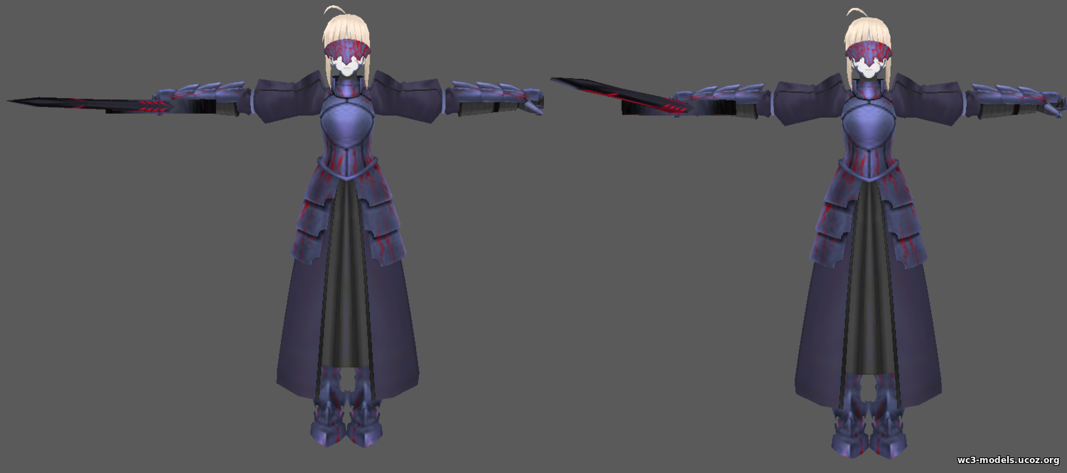 Saber Alter Armoured - Type-Moon Fate/Stay Night - Anime & Cartoon -  Каталог файлов - Всё для WarCraft 3